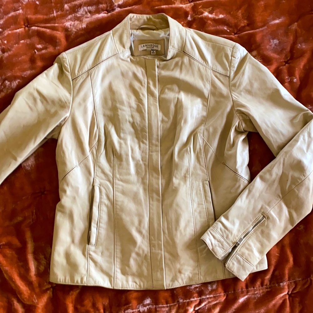 Real leather LA Marque jacket.